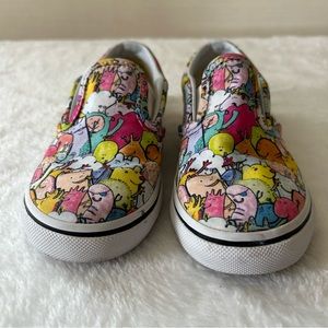 Vans Kids Sneakers Size 9 Multicolor Dallas Clayton Slip On Elastic Skate Shoes